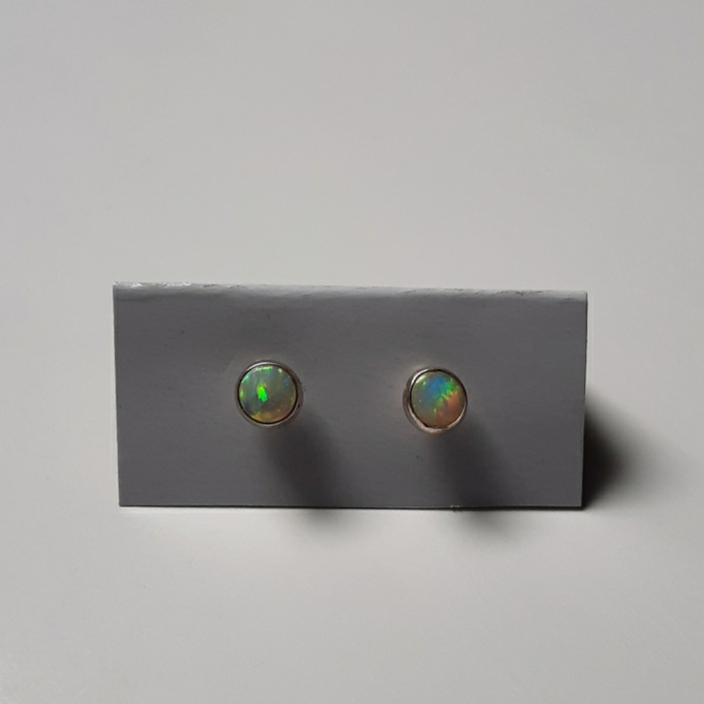 Opal post earrings